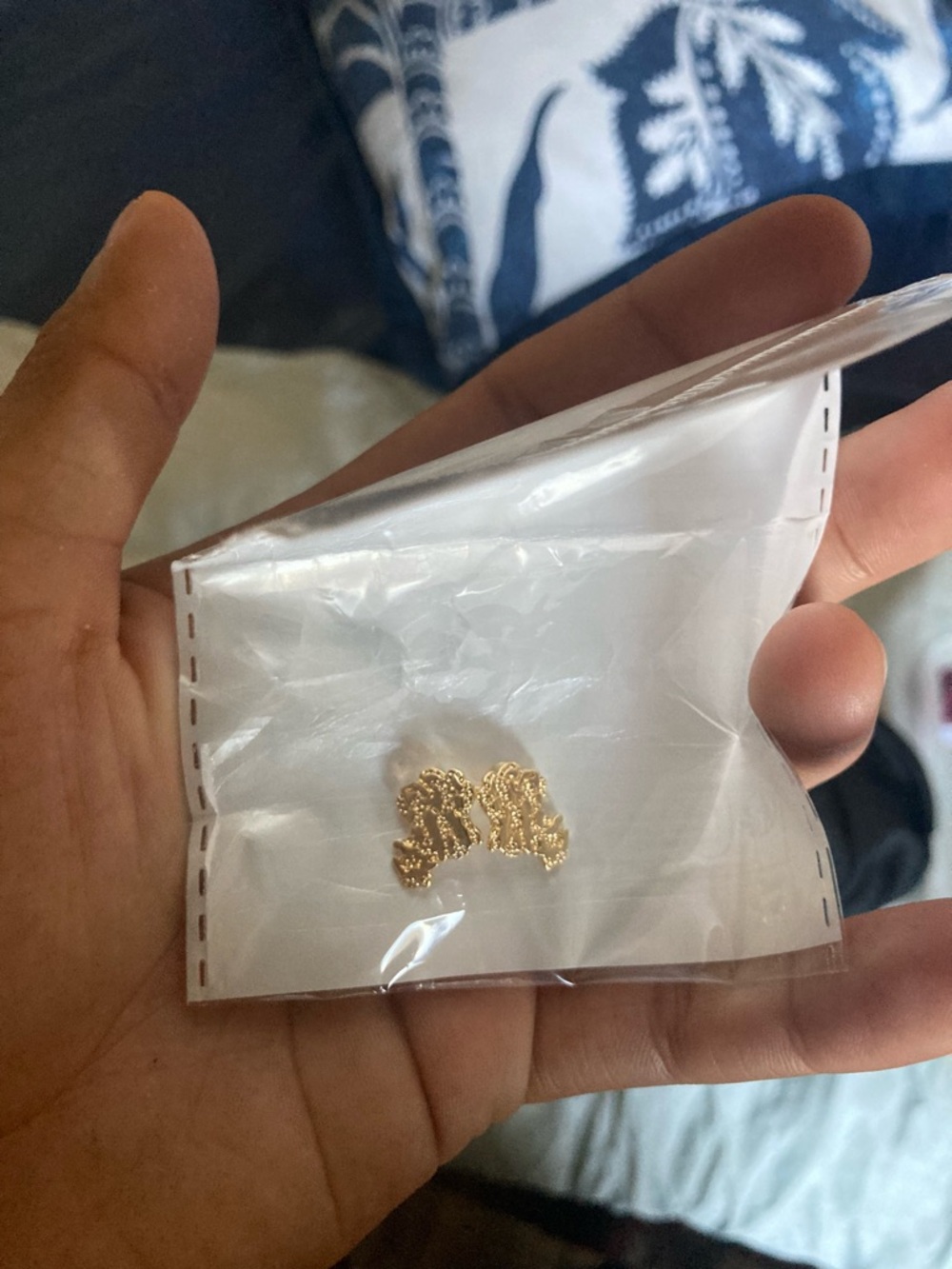 Bundle of gold plated Nugget earrings